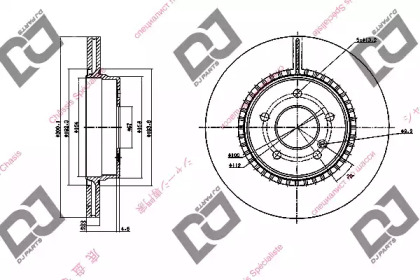 Тормозной диск DJ PARTS BD1142